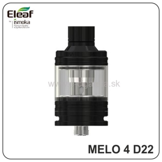 iSmoka Eleaf MELO 4 D22 Clearomizér 2,0 ml - čierny