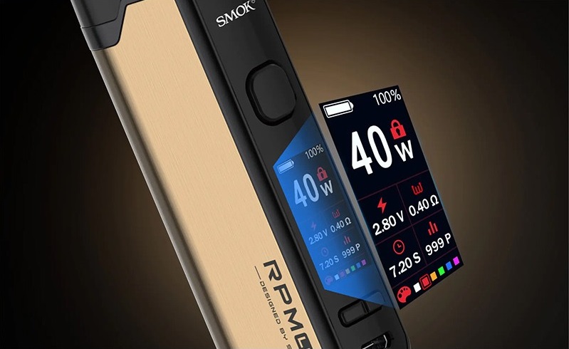 smok rpm lite displej