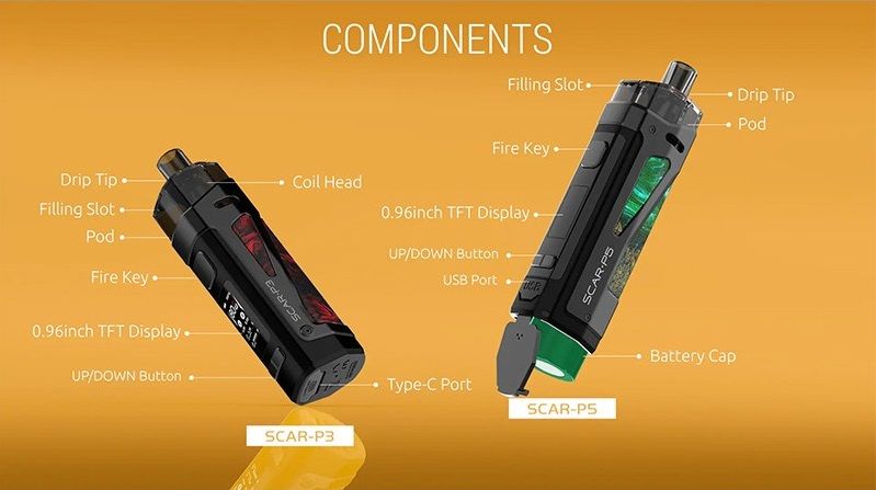 smok scar p5 komponenty