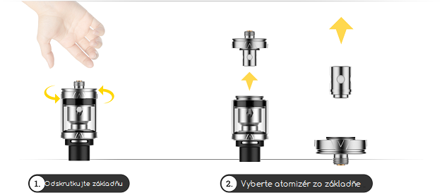 vaporesso veco one výmena atomizéra