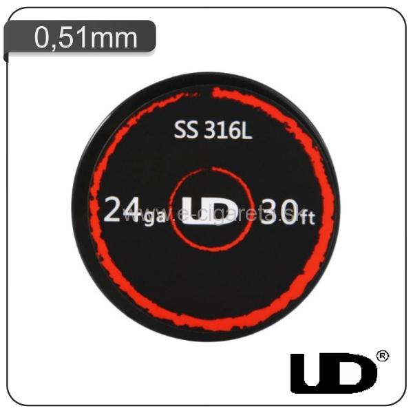 UD SS316L 24ga odporový drôt - 9,14 m