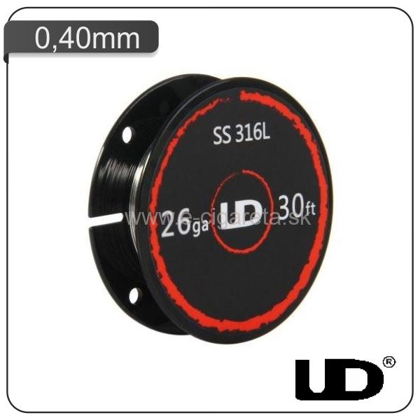 UD SS316L 26ga odporový drôt - 9,14 m