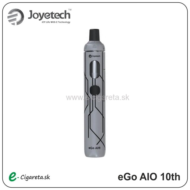 Joyetech eGo AIO 10th, 1500 mAh strieborná