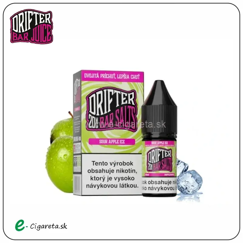 Drifter Bar Salts 10ml - Sour Apple Ice 10mg