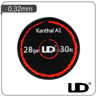 UD Kanthal A1 28ga odporový drôt - 9,14 m