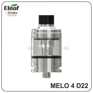 iSmoka Eleaf MELO 4 D22 Clearomizér 2,0 ml - strieborný