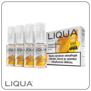 LIQUA Elements 4x10ml - 6mg/ml Traditional Tobacco