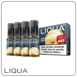 LIQUA Mix 4x 10ml - 3mg/ml Banana Cream