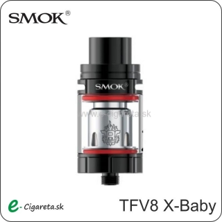 SmokTech TFV8 X-Baby Clearomizér 4,0 ml - čierny