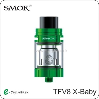 SmokTech TFV8 X-Baby Clearomizér 4,0 ml - zelený