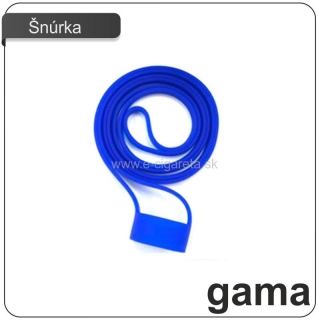 Gama silikonová šnúrka na krk - modrá