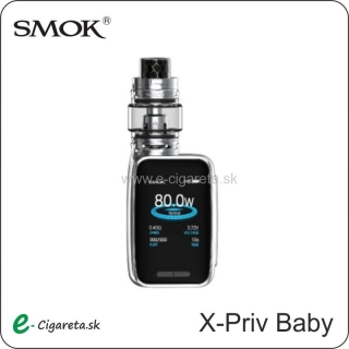 Smoktech X-Priv Baby 80W TC, 2300mAh chromový