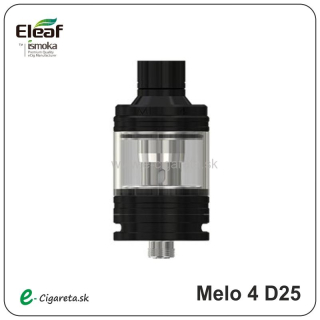 iSmoka Eleaf MELO 4 D25 Clearomizér 4,5 ml - čierny