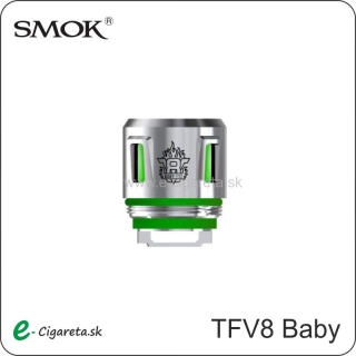 Smoktech Atomizér TFV8 Baby T12 Green Light 0,15ohm